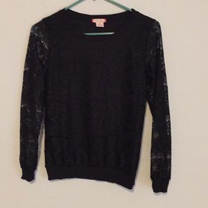 Girls lace long sleeve shirt